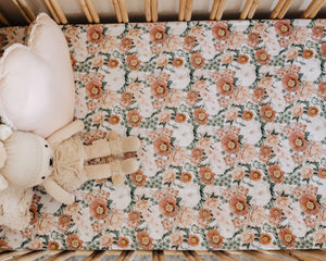 Snuggle Hunny Organic Fitted Cot Sheet - Florence