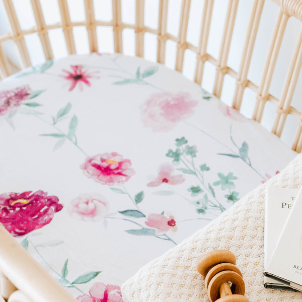 Snuggle Hunny Fitted Bassinet Sheet/Change Mat Cover - Wanderlust