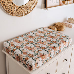 Snuggle Hunny Fitted Bassinet Sheet/Change Mat Cover - Florence