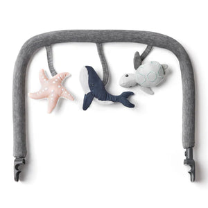 Ergobaby Evolve 3 in 1 Bouncer Toy Bar - Ocean Wonder (Charcoal Grey)