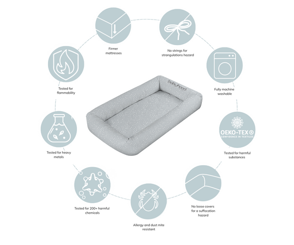 Babyhood Cosy Crib - Blush