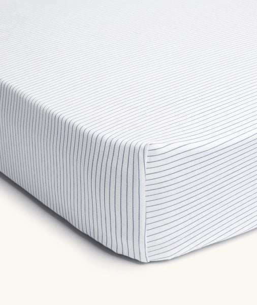 ErgoPouch 2 in 1 Waterproof Fitted Sheet for Cot - Midnight Stripe
