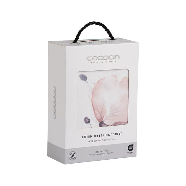 Cocoon Fitted Cot Sheet - Floral Art