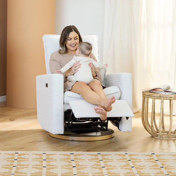 iL Tutto Frankie Electric Recliner Glider Nursery Chair - Egg Shell