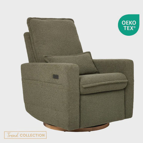 iL Tutto Frankie Electric Recliner Glider Nursery Chair - Olive Teddy