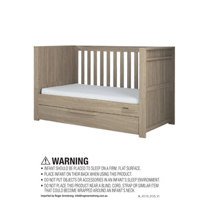 Mamas & Papas Franklin Cot - Light Oak
