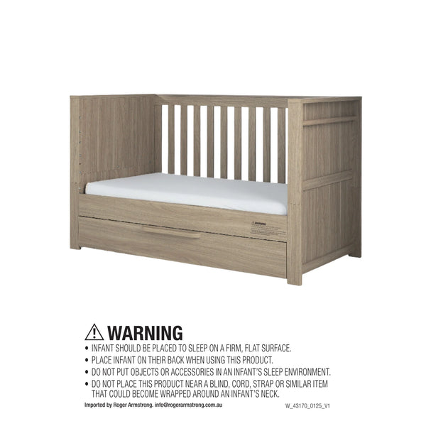 Mamas & Papas Franklin Cot - Light Oak