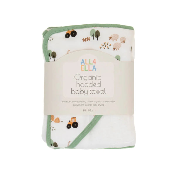 All4Ella Hooded Towel - Country Farm