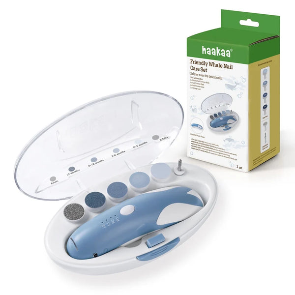 Haakaa Friendly Whale Nail Care Set - Harbour Blue