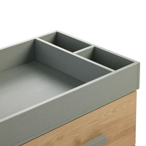 Il Tutto Hallee Chest Changer - Sage Weave & Golden Oak