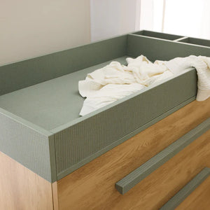 Il Tutto Hallee Chest Changer - Sage Weave & Golden Oak