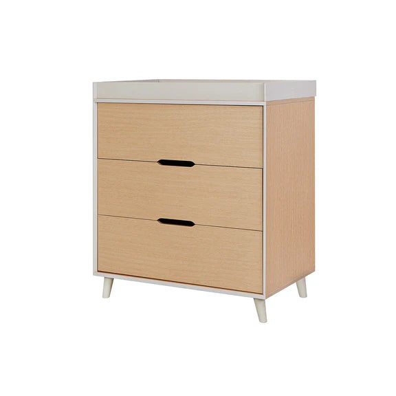 Il Tutto Hygge Chest with Changer - Light Oak & White Sand