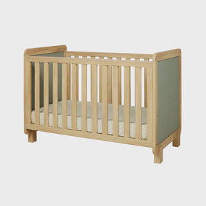 Il Tutto Kuba Cot - Sage Weave & Golden Oak