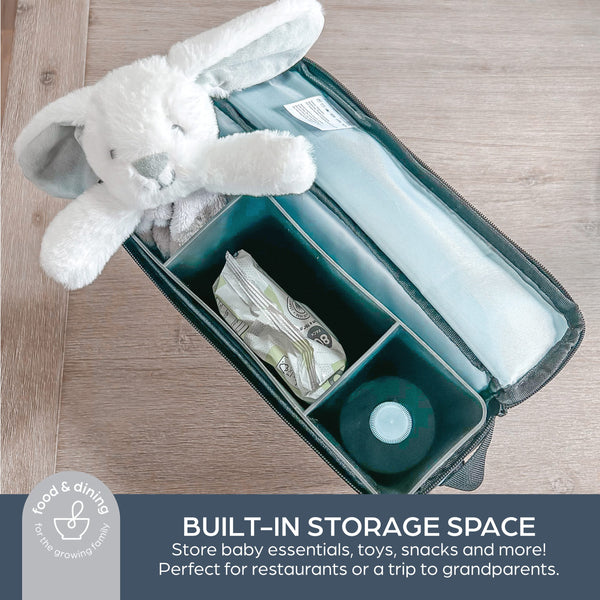 Dreambaby Grab N Go Portable Booster Seat - Blue Denim Stripes