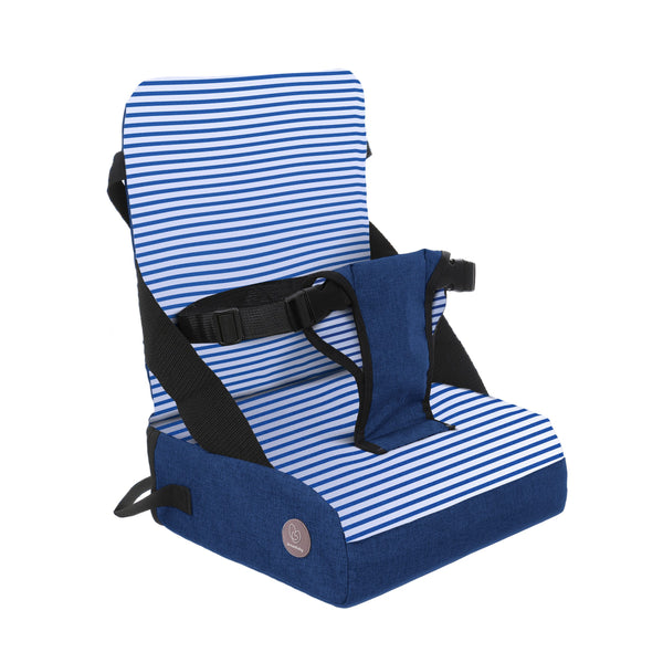 Dreambaby Grab N Go Portable Booster Seat - Blue Denim Stripes
