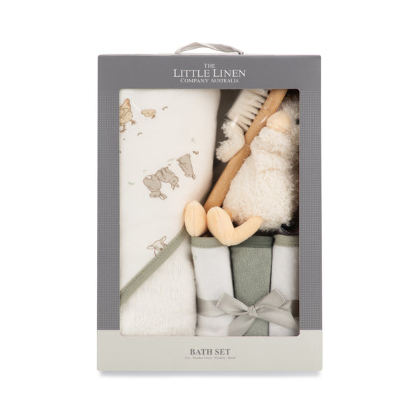 Little Linen Bath Baby Gift Set - Fuzzy Duck