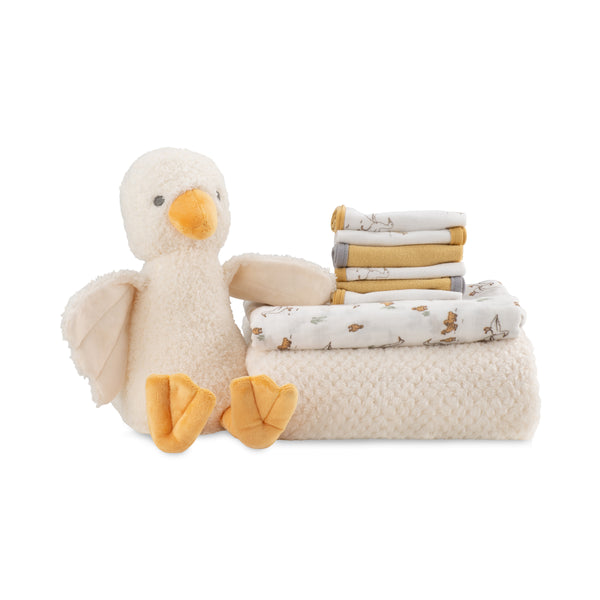 Little Linen Boxed Baby Gift Set - Fuzzy Duck