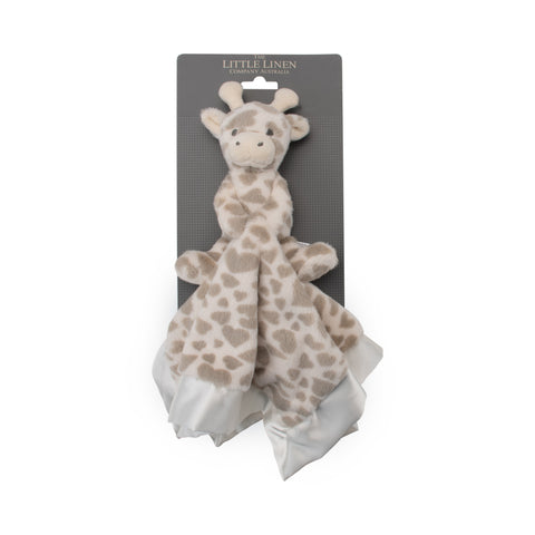Little Linen Baby Comforter / Security Blanket - Savanna Giraffe