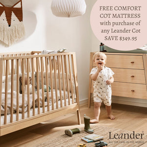 Leander Linea Cot & Mattress