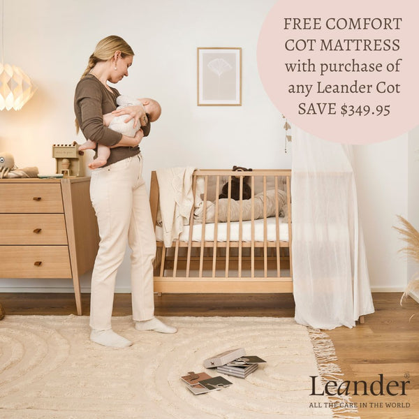 Leander Linea Cot & Mattress