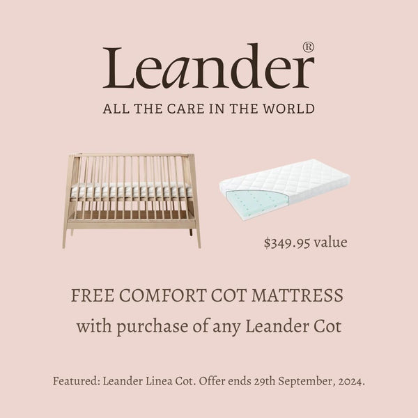 Leander Linea Cot & Mattress