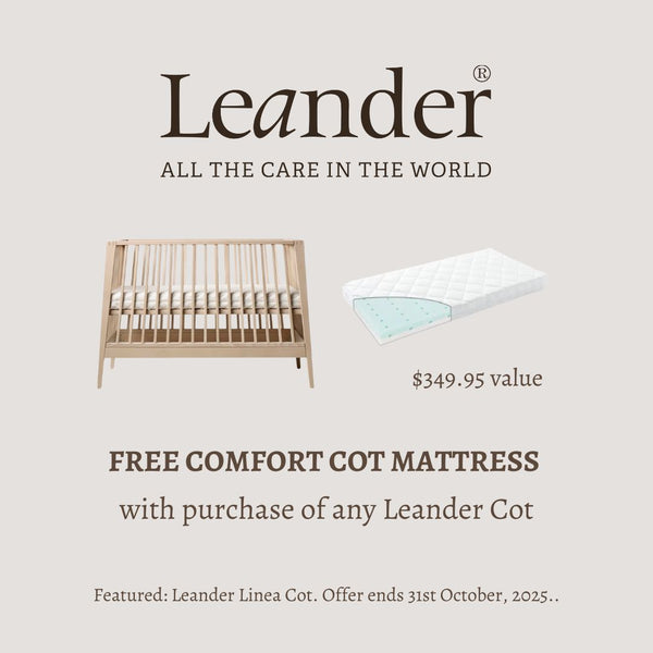 Leander Linea Cot & Mattress
