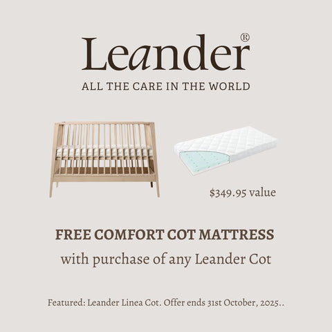 Leander Linea Cot & Mattress
