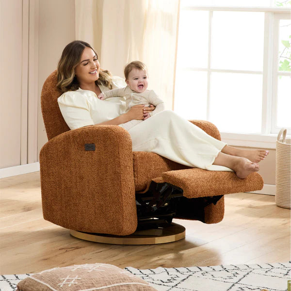 iL Tutto Maya Electric Recliner Glider Nursery Chair - Vintage Rust