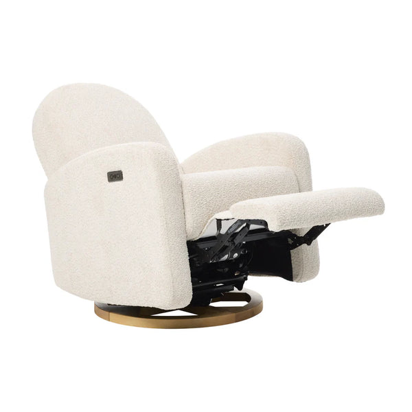 iL Tutto Maya Electric Recliner Glider Nursery Chair - White Mist