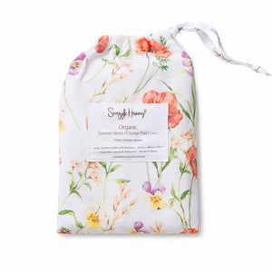 Snuggle Hunny Fitted Bassinet Sheet/Change Mat Cover - Meadow