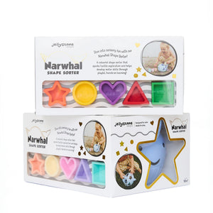 Jellystone Designs Narwhal Shape Sorter - Bright