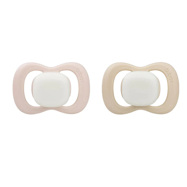 b.box Glow Pacifier Silicone Twin Pack - Size 1
