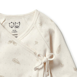 Wilson & Frenchy Organic Pointelle Long Sleeve Kimono Top - Little Acorn