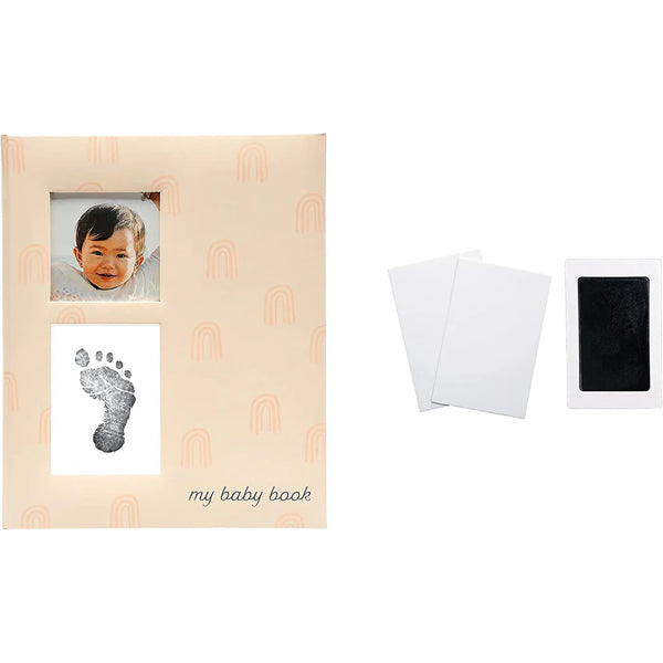 Pearhead Rainbow Babybook - Blush