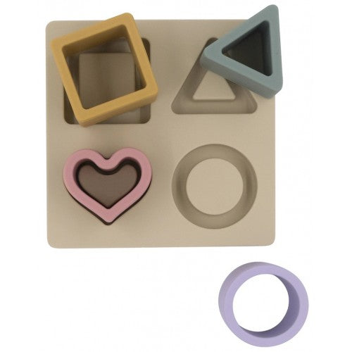 Playground Silicone Shape Puzzle - Rose