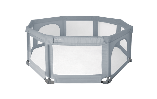 Babyhood Pop Up Play Pen and Play Mat Grey Package