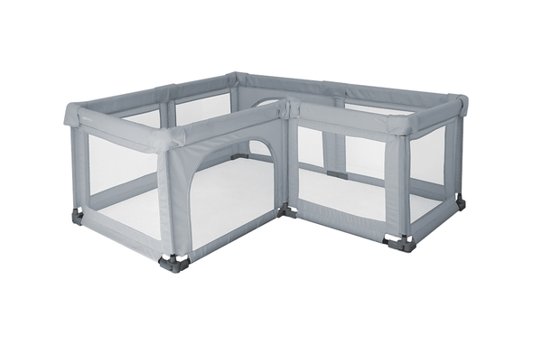 Babyhood Pop Up Play Pen and Play Mat Grey Package