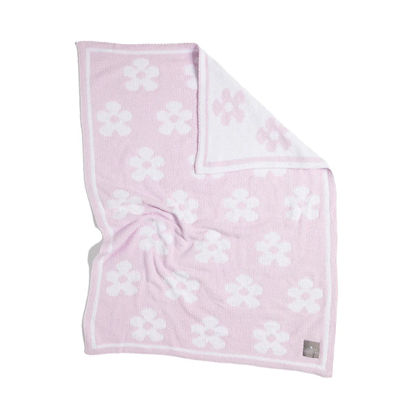 Living Textiles Chenille Blanket - Purple Flowers