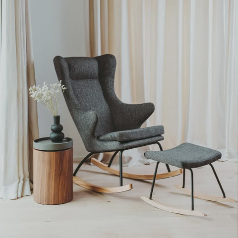 Quax Deluxe Rocking Chair + Footstool Set