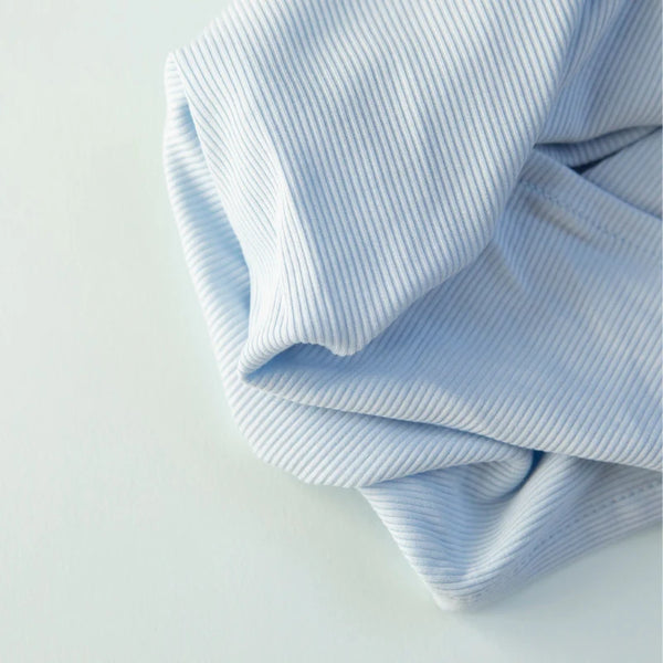 All4Ella Ribbed Jersey Swaddles 2pk - Blue & Grey