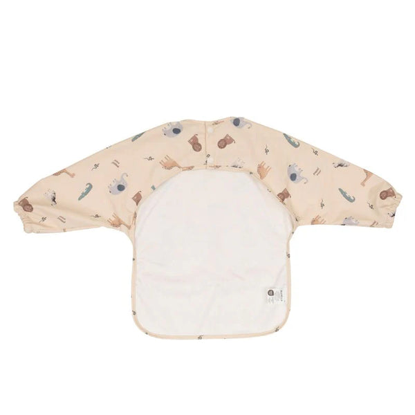All4Ella Recycled Long Sleeve Bib - Wild Animals