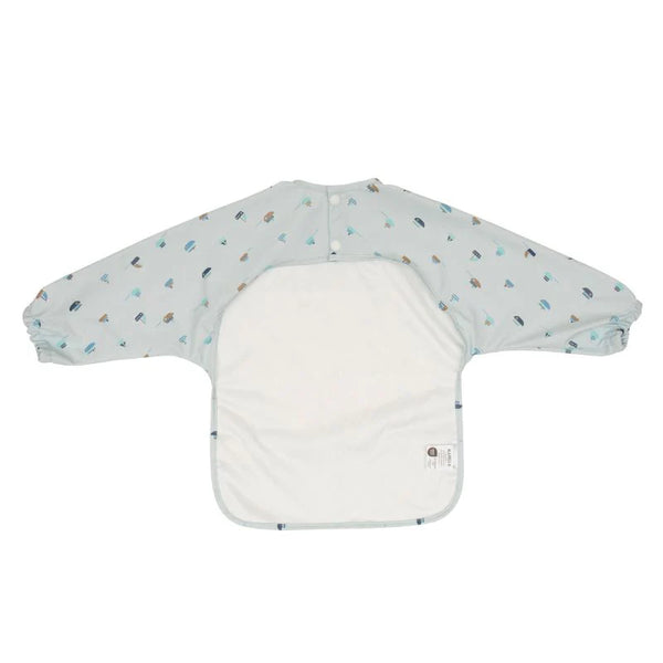 All4Ella Recycled Long Sleeve Bib - Sail Boats