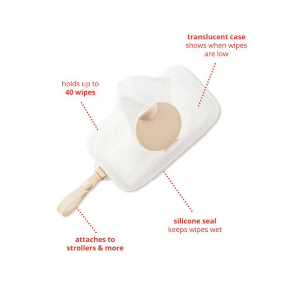 Skip Hop Grab & Go Snug Seal Wipes Case - Oat
