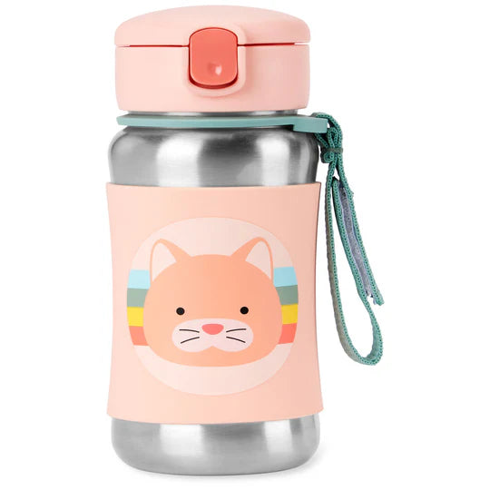 Skip Hop Zoo Stainless Steel Straw Bottle