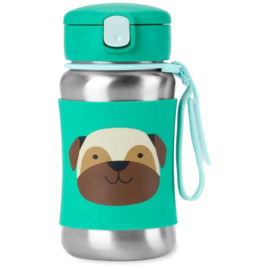 Skip Hop Zoo Stainless Steel Straw Bottle