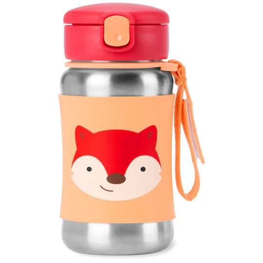 Skip Hop Zoo Stainless Steel Straw Bottle