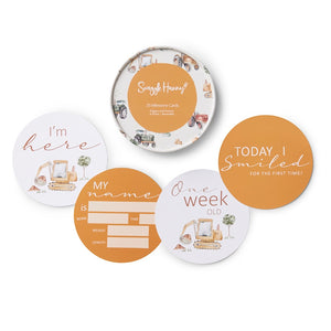 Snuggle Hunny Reversible Milestone Cards - Diggers & Ochre