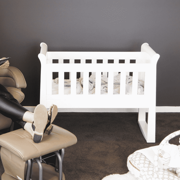 Babyhood Sandton Sleigh Cradle & Mattress - Ex Display