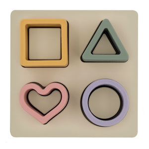 Playground Silicone Shape Puzzle - Rose