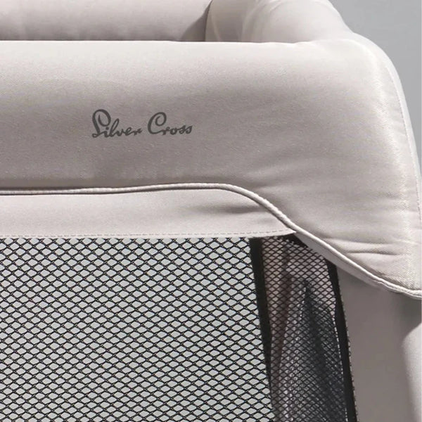 Silver Cross Slumber Travel Cot - Stone